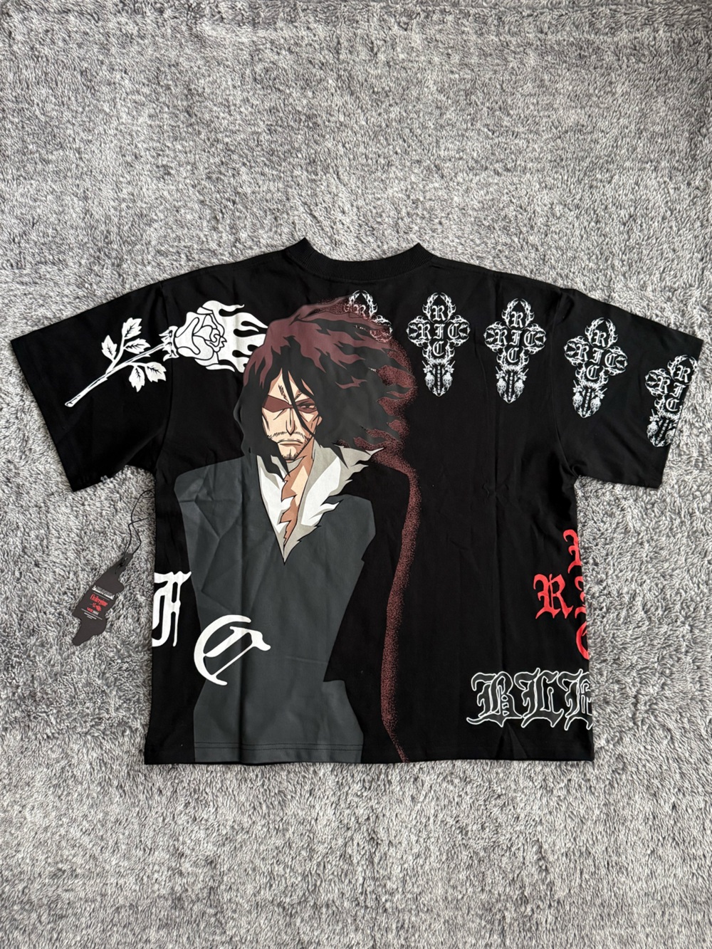 Civil Regime x Bleach T-Shirt, Zangetsu 199X, Oversized, Size Small, NWT